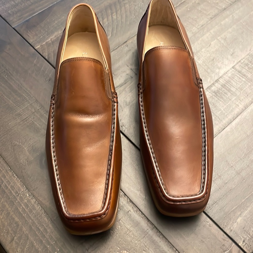 Mens Calvin Klein Shoe Medium Brown size 10.5 Brand New... Loafer!!